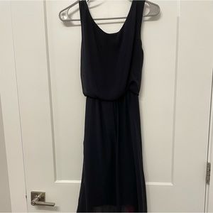 Shift style dress with a cinched waist